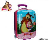 4731151 Valise chariot, bagage cabine ABS MASHA ET L'OURS 48X30X18 cm