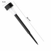 Set de 2 lampes jardin LED - énergie solaire