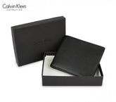 S08 portefeuille noir Calvin Klein vertical pour homme en vrai cuir