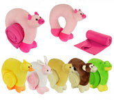 184561 Coussin de nuque peluche avec couverture 100 X 75 cm coussin chaud