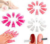 3422 Kit de 20 clips pour enlever gels et semipermanentes des ongles nail-art