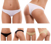 F6247 Pack de 6 culotes brésiliennes en coton BASIC confortables et pratiques