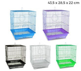 189092 Cage pour oiseaux de petite taille TITTI 43,5 x 28,5 x 22 cm 2 mangeoires