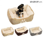 95068 Panier doux en polaire pour animaux SLEEP 47x37x17cm rembourrage chaud