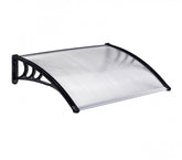 076214 Auvent d'extérieur en polycarbonate 90 x 150 cm toit modulaire