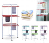 52682 Etendoir à linge vertical 130 cm 25 m de surface de pliage avec roues