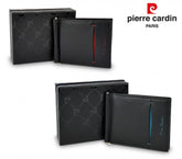 Porte-cartes de crédit PIERRE CARDIN vrai cuir 8858 TILAK07 avec pince à billet