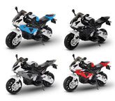Moto électrique LT832 pour enfants BMW siège en cuir démarrage à clef