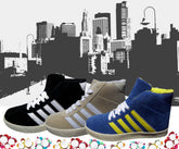 Chaussures de sport femme modèle CITY avec bout rond et semelles antidérapantes