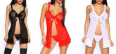 Nuisette transparente mod string ANTEA avec des sangles réglables