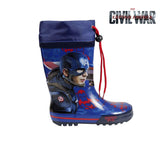 2300002078 Bottes de pluie galoches pour enfant Captain America tailles 28 à 33