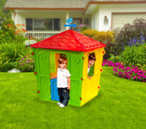 102138 Maisonnette enfant COUNTRY PLAY HOUSE intérieur extérieur 152x108x108 cm