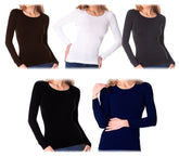VKA20 Pack de 5 sous-pulls modèle Ilenia pour femme col rond effet thermique