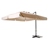 Ombrellone Rettangolare RIMINI Telo 3x4mt Ecrù con Braccio Decentrato Retrattile