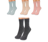 214679 Lot de 12 paires de chaussettes pailletées femme SPARKLY taille unique