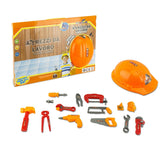122241 Jeu d'imitation bricoleur CIGIOKI avec casque chantier et 14 accessoires