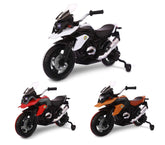LT873 Moto de course électrique 12V pour enfant Flower siège en cuir