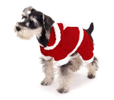107443 Déguisement PÈRE NOËL avec capuche pour chiens de petite taille 3 boutons