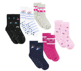 N523 Lot de 6 paires chaussettes antidérapantes fille SHALLY taille unique 27/31