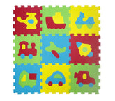529054 Tapis puzzle en mousse 10 pièces LES TRANSPORTS 32 x 32 x 1 cm