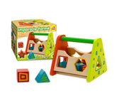 405047 Boîte à formes en bois multicolore 6 formes à encastrer jeu éducatif