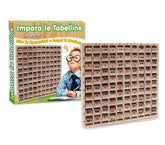 401858 Table de multiplications bois 10 colonnes 10 lignes 23 cm jeu éducatif