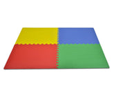 393062 Tapis puzzle en mousse 4 pièces à assembler MULTICOLORE 60 x 60 x 1 cm