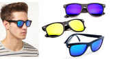 Lunettes de soleil avec le modèle unisexe lentilles en différentes couleurs