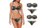 DW8857 Maillot de bain bikini rembourrés mod. MEYTAL fantaisie Camouflage