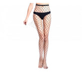 Collants résille noirs élastiques taille haute PANTYHOSE mod 8505 ajustées