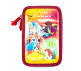 455579 Trousse Matériels 3 compartiments 43pcs SCUOLA Princess LIVE YOUR DREAM