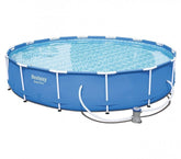 56595 Piscine Steel Pro Bestway avec bombe a filtre diamètre 427 x 84 cm