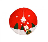 030710 Couvre-pied de sapin de noël circulaire 100cm diamètre 2 modèles