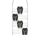 863849 Porte-chaussures suspendu blanc pour chaussures 12 paires 17x60x145 cm