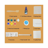 Kit de réparation de bricolage pour surfaces en cuir et vinyle VISBELLA