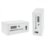1 boîte aux lettres Iron White Blanc Article 783A 175 x130x300mm
