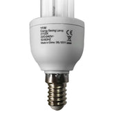 Ampoule à économie d'énergie OMEGA 11Watt Lumière chaude 2700k E14 2 Tube