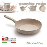 Poêle antiadhésive 32cm effet pierre Diamond Tech - GRANITO ROSA