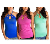 BU1018 Débardeur de sport stretch mod. Teardrop avec bande de soutien poitrine