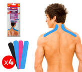 626657 Set de 4 patchs de kinésiologie appliquée pour épaule et nuque taping
