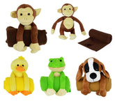 184615 Set peluche -couverture Dollysimi 100 X 75 cm Doux (Grenouille)