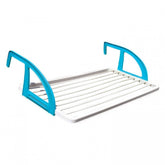 Étendoir à linge 10 m Balcon Corde à linge pour balcon 8 barres 105x55x26cm