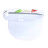 Écran de protection facial réglable 24x29 cm anti-éclaboussures en PVC