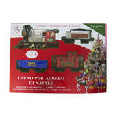 Train d’arbre de Noël batterie 258108 avec lumières et sons 36 pièces 80x19 cm