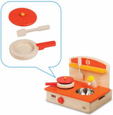 Cuisine portable réaliste pour les enfants 145571 avec poêle et palette