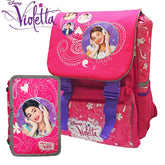 Kit école - sac à dos extensible coordonné avec trousse -3 compartiments WD16169