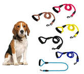 Laisse à corde en nylon 280120 chiens taille moyenne 120 cm avec mousqueton noir