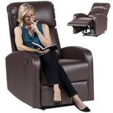 Fauteuil inclinable détente manuelle SAMOA WD repose-pieds amovible en faux cuir