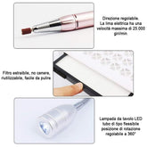 Machine à fraiser les ongles professionnel 4 en 1 art. 101434 avec lampe, outils