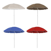 208008 Parasol avec poteau central en métal et en tissu polyester 180cm